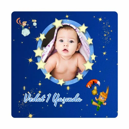 Küçük Prens Temalı Doğum Günü Magneti